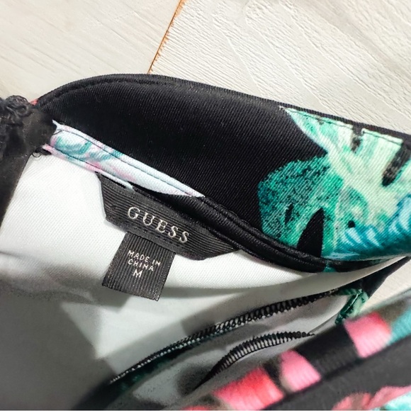 Guess black sleeveless floral a line dress ❤️ - Picture 7 of 8